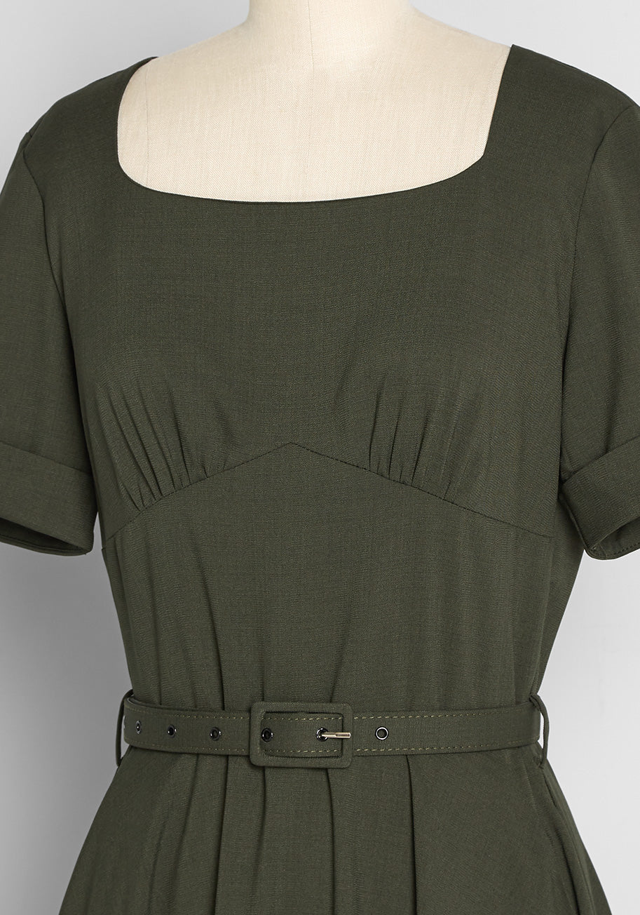 Spin On The Dance Floor Fit And Flare Dress - Olabens