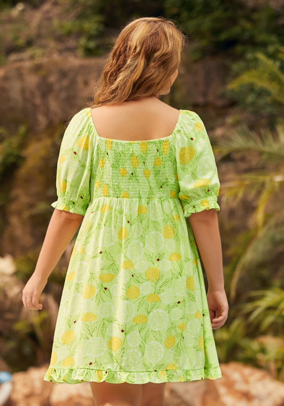 Picnic in Paradise Babydoll Dress - Olabens