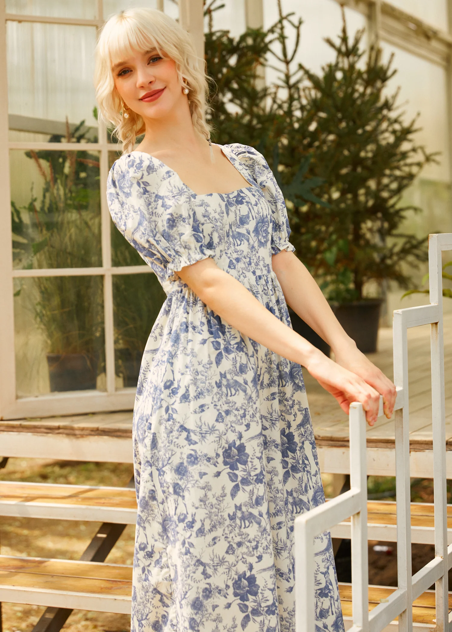 Enchanted Meadow Toile Dress - Olabens