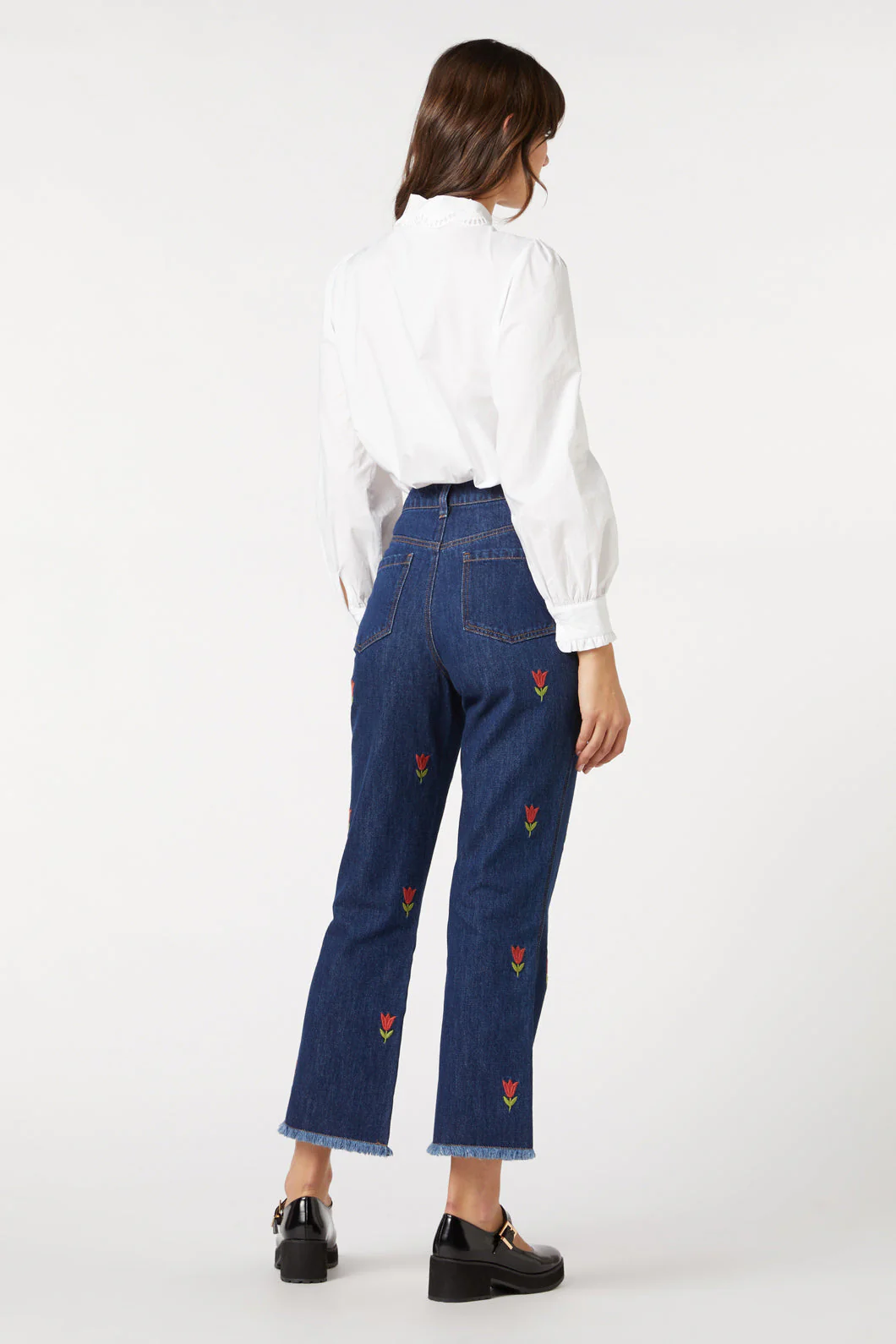 Tulip Embroidered Jean - Olabens