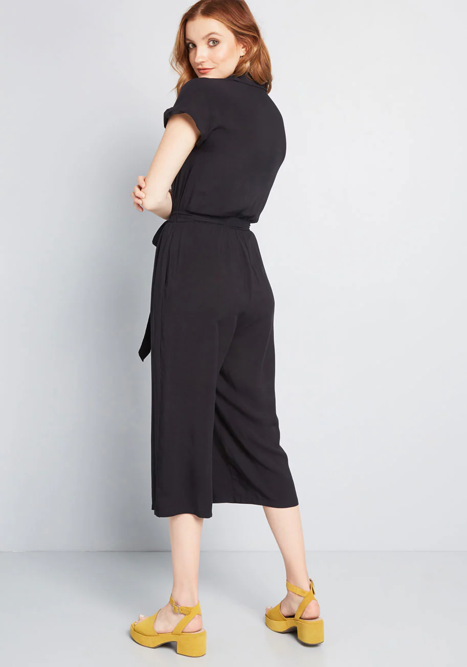 So Field With Joy Cropped Jumpsuit - Olabens