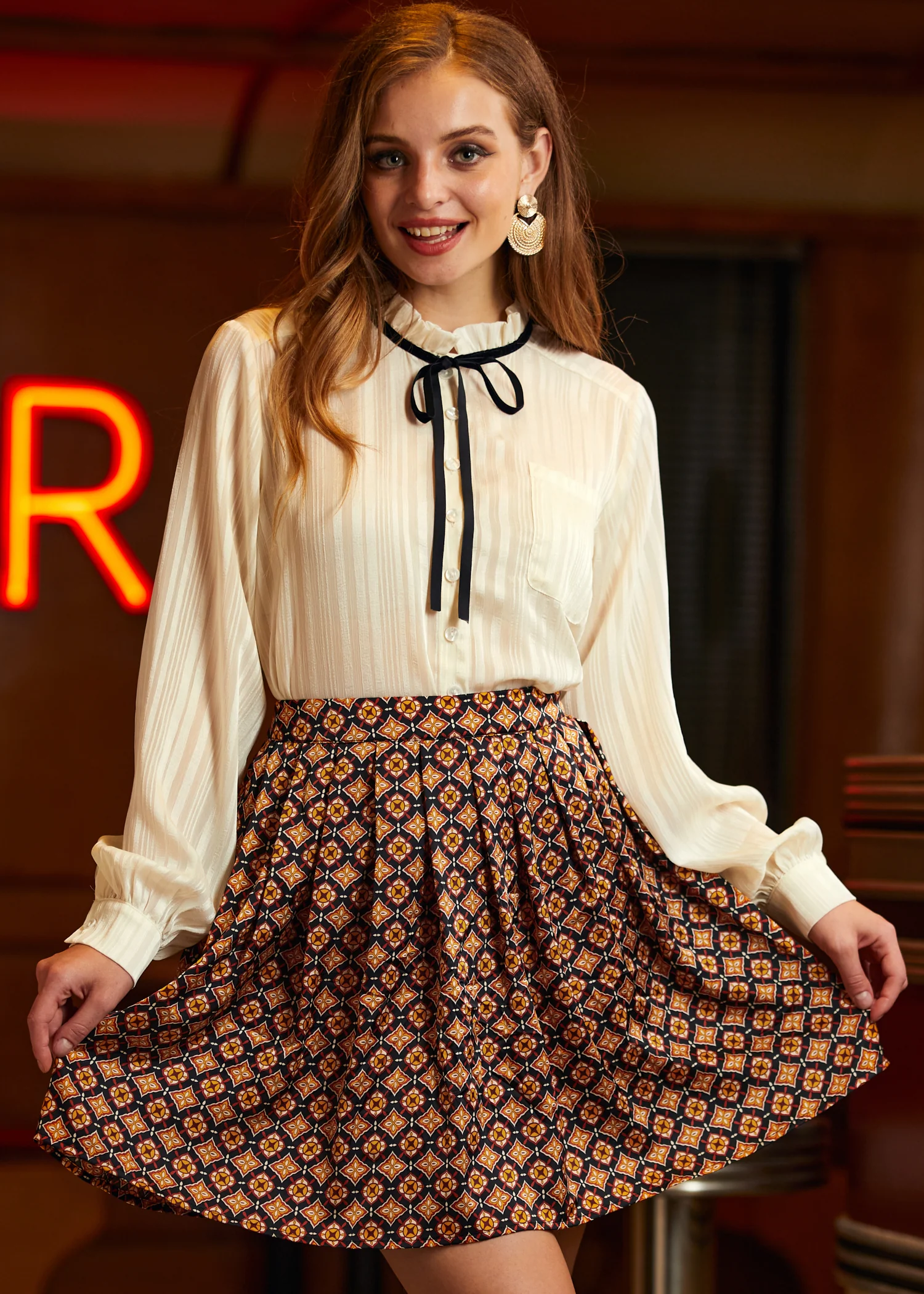 Match Made in Heaven Balloon Sleeve Blouse - Olabens