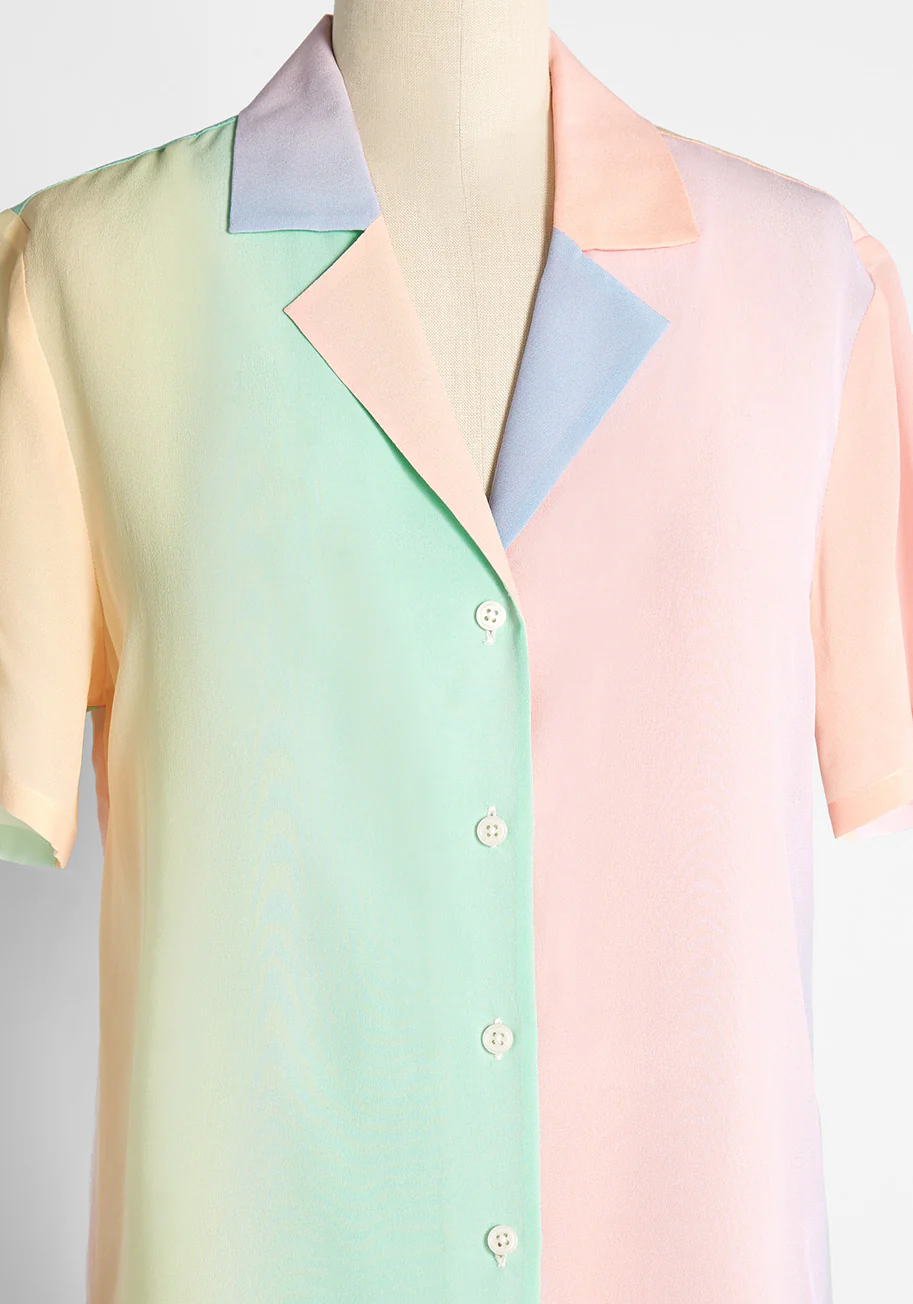 Call It a Classic Silk Camp Collar Shirt - Olabens
