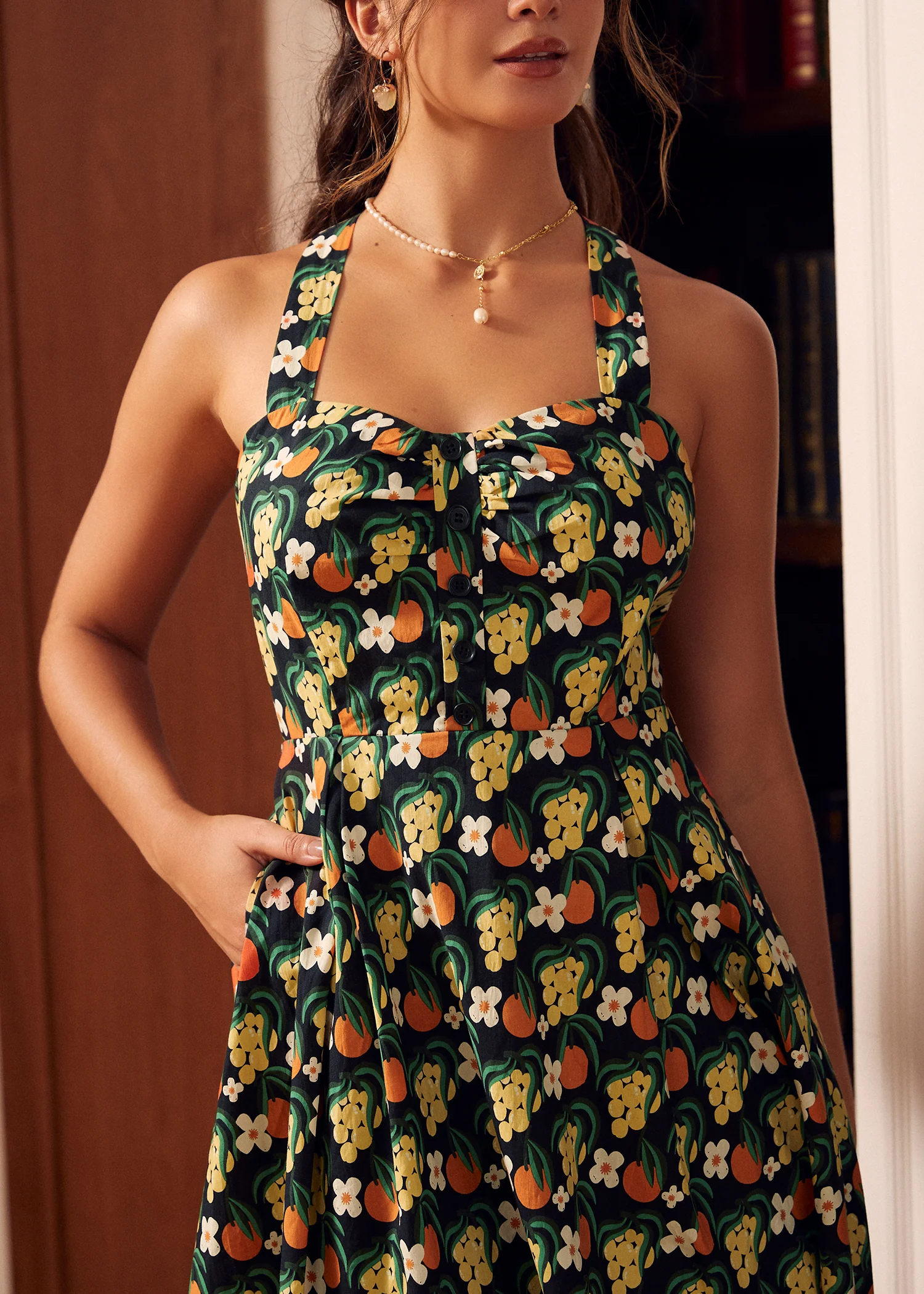 Midnight Garden Mini Dress - Olabens