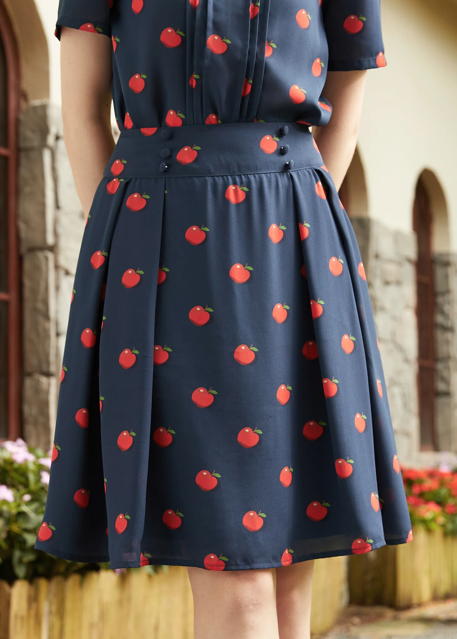 Always an Antique High Waisted A-Line Skirt - Olabens