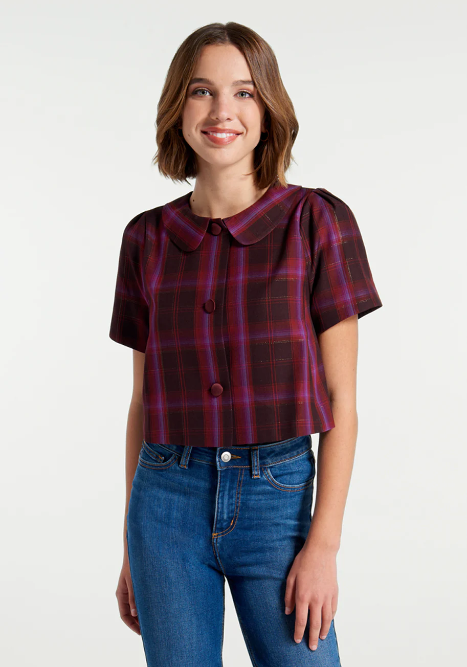Festive Finesse Short Sleeve Jacket - Olabens