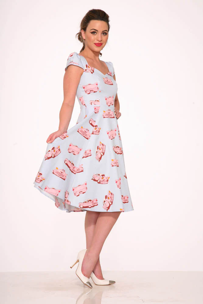 Car Hop Swing Dress - Olabens
