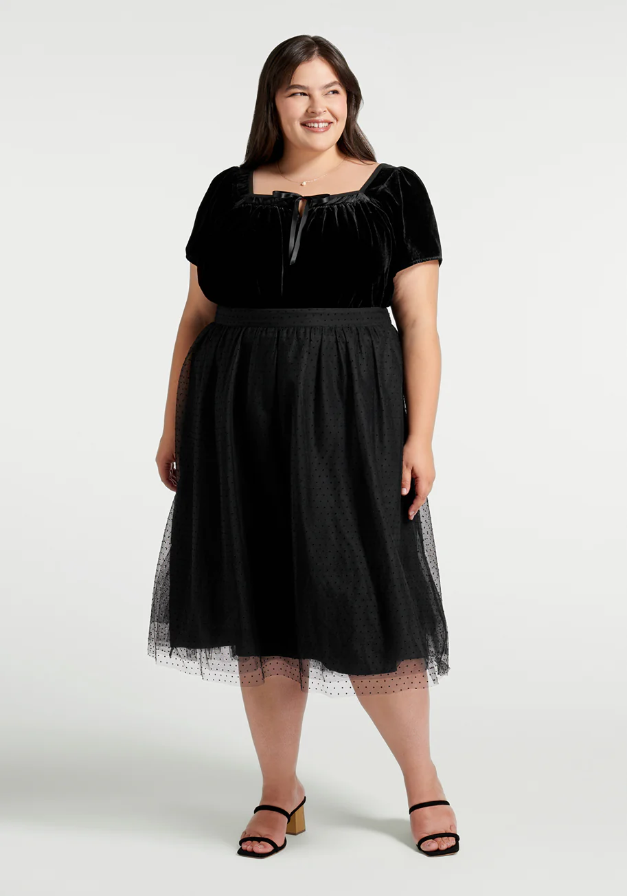 Fit To Be Tied Velvet Top - Olabens