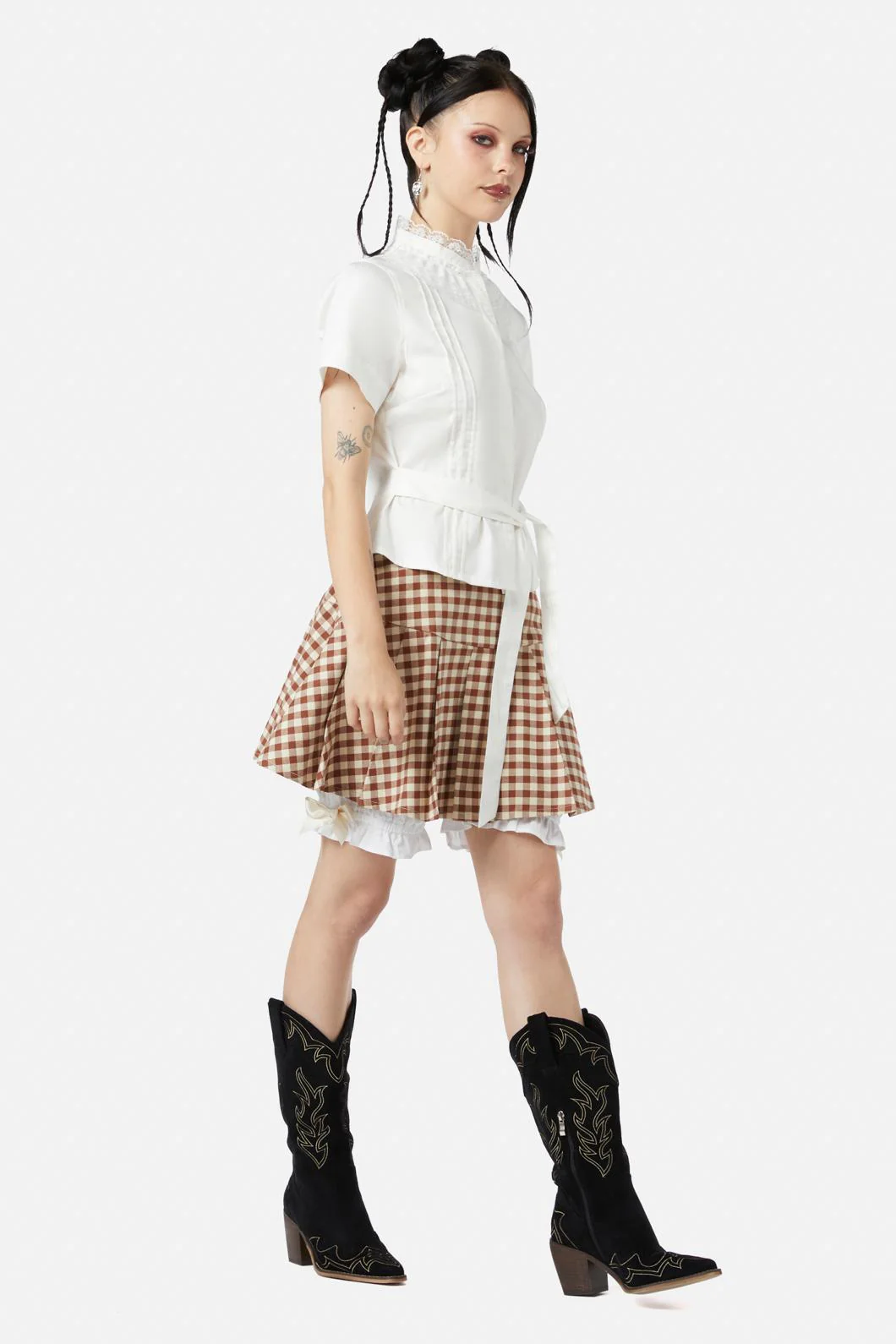 Sunset Lace Trim Blouse - Olabens