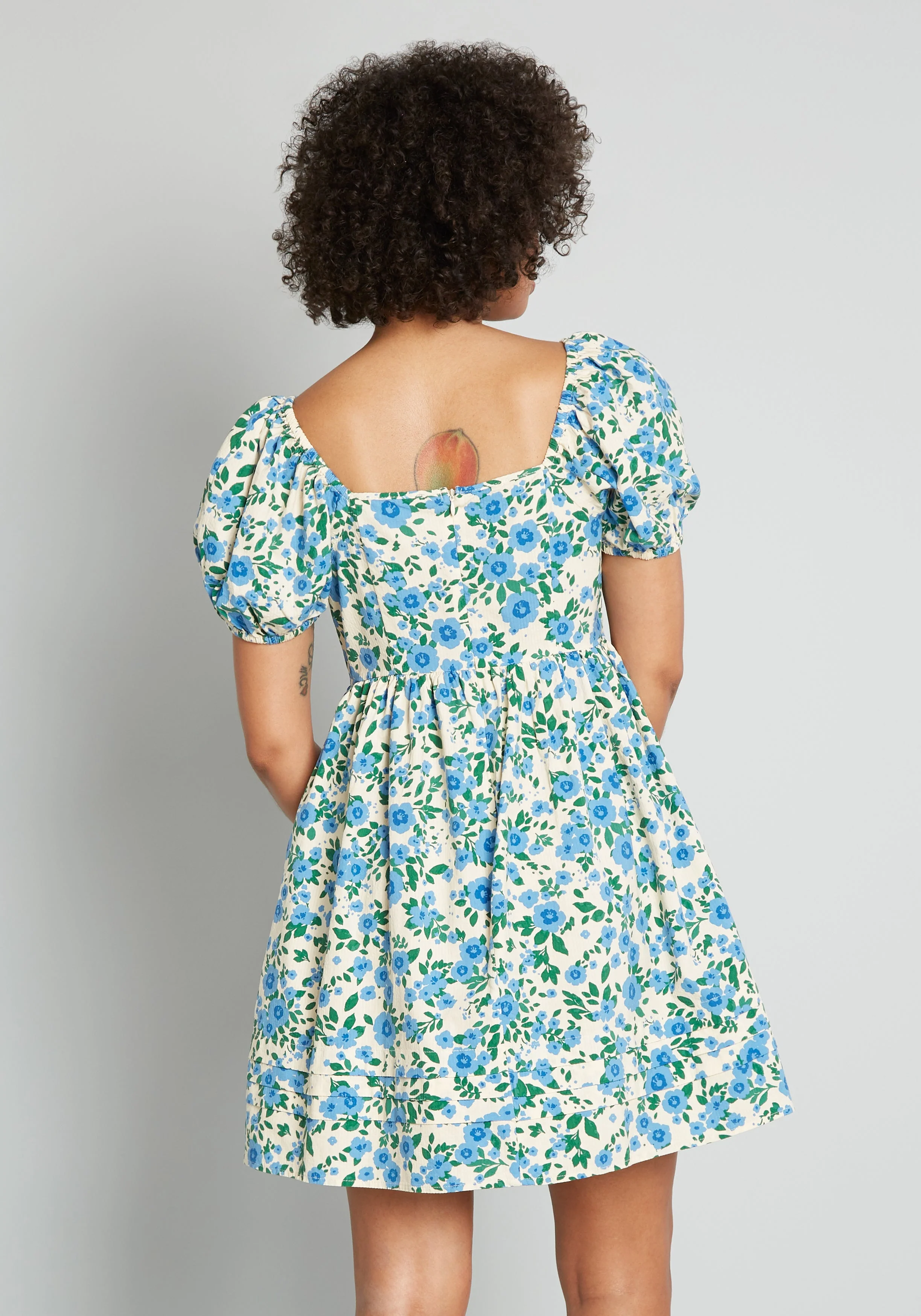 Dreamy and Demure Mini Dress - Olabens