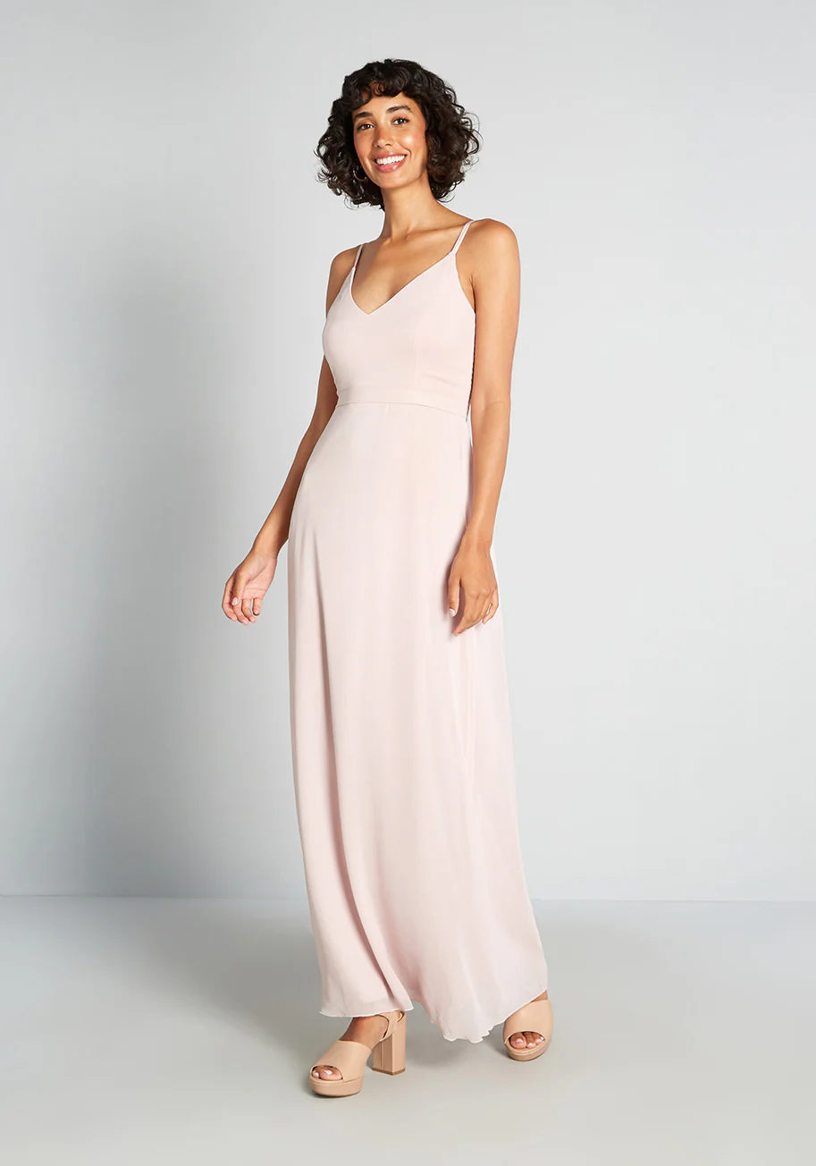 Misty Pink Perfection Maxi Dress - Olabens