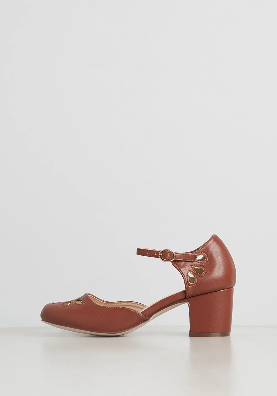 Walk Off With My Heart Ankle Strap Heel - Olabens