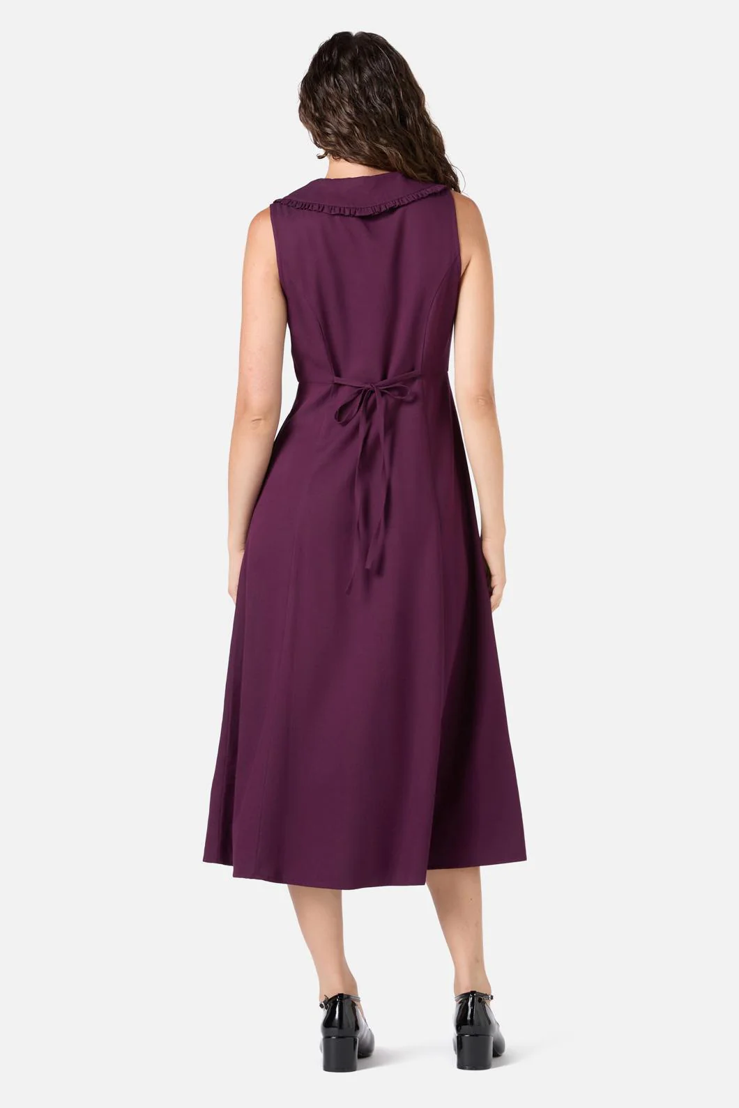 Dorothy Collared Midi Dress - Olabens