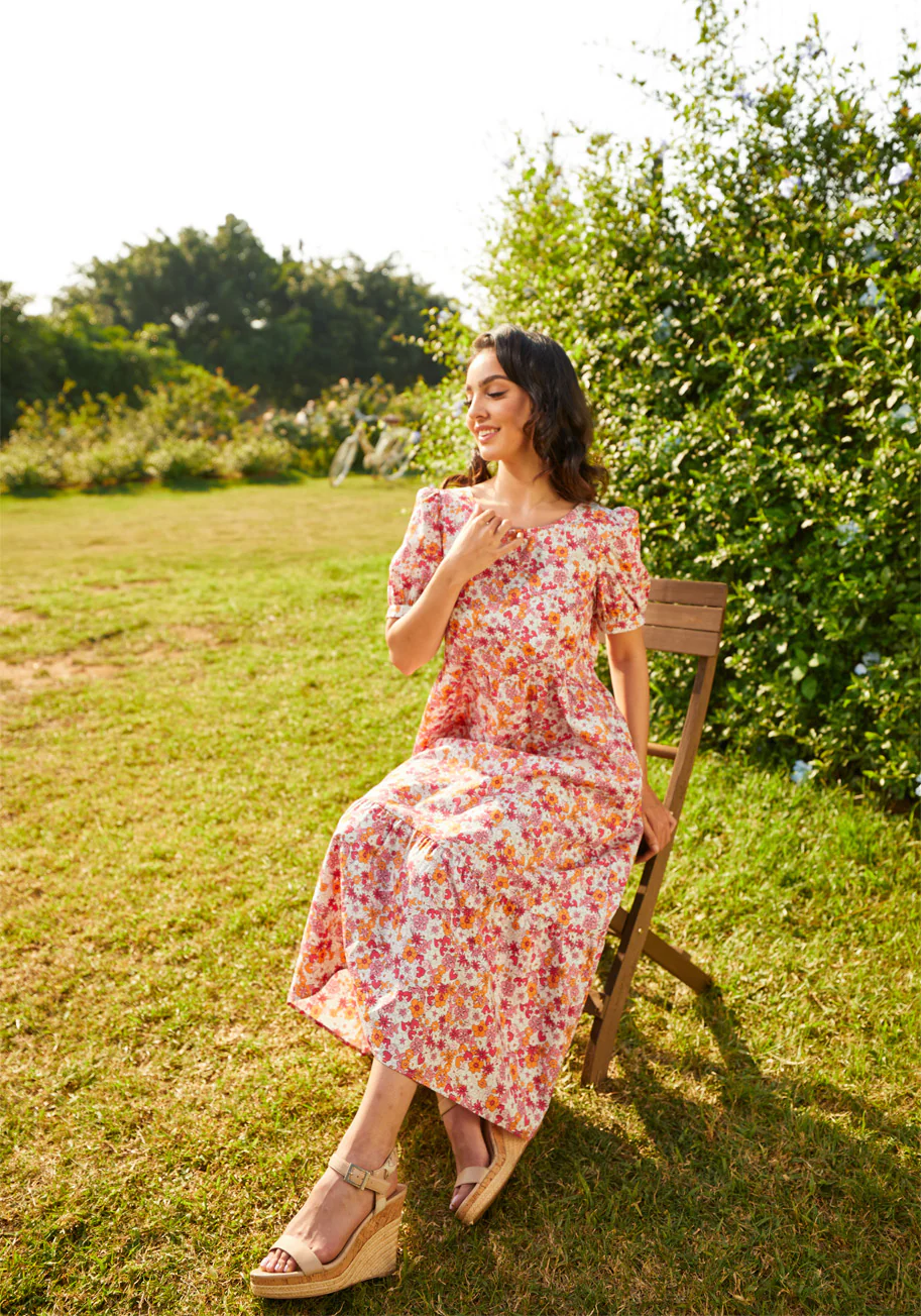 Exuding Ease Midi Dress - Olabens