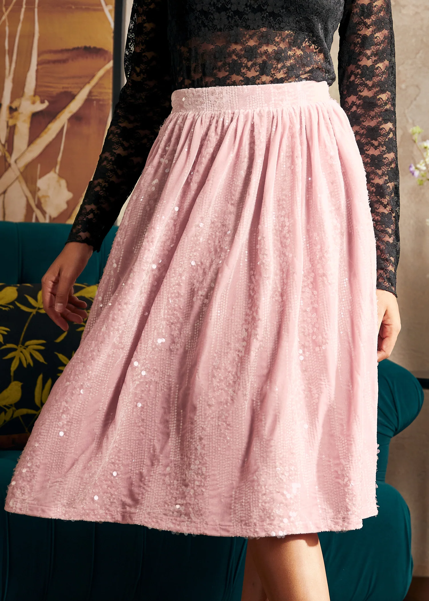 Blush of Dawn Dirndl Skirt - Olabens