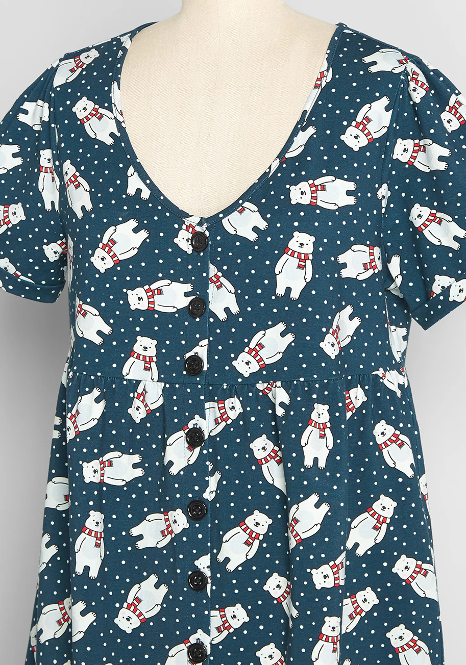 Pleased With Ease Babydoll Dress - Olabens