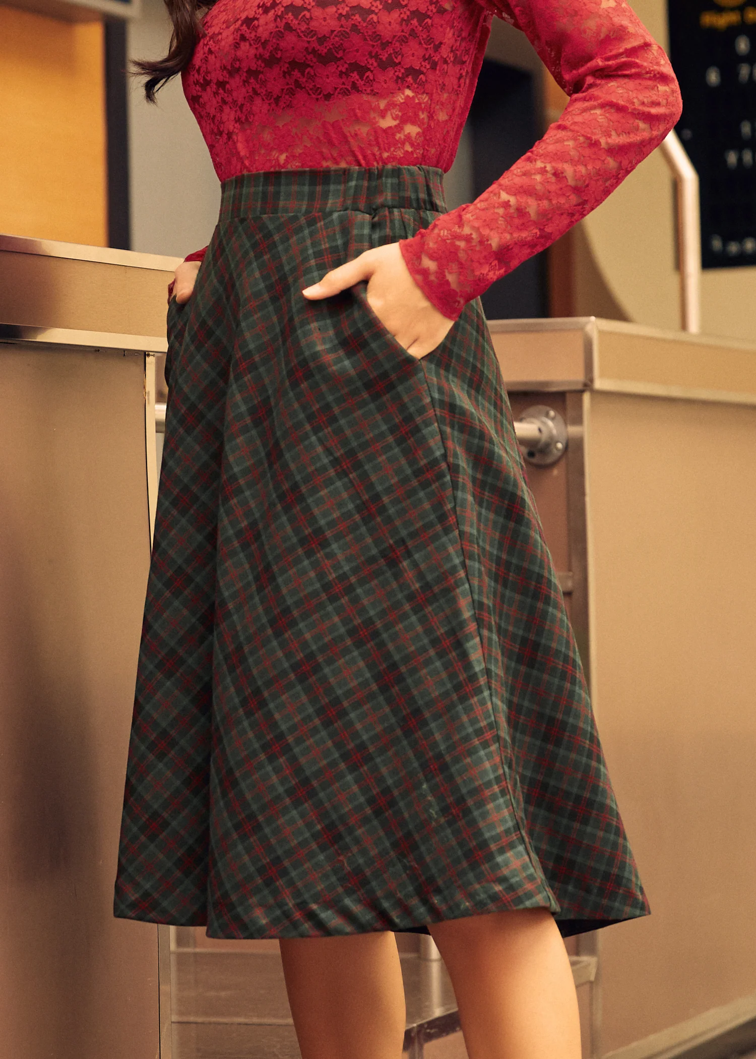 Golden Hour Gal Midi Skirt - Olabens