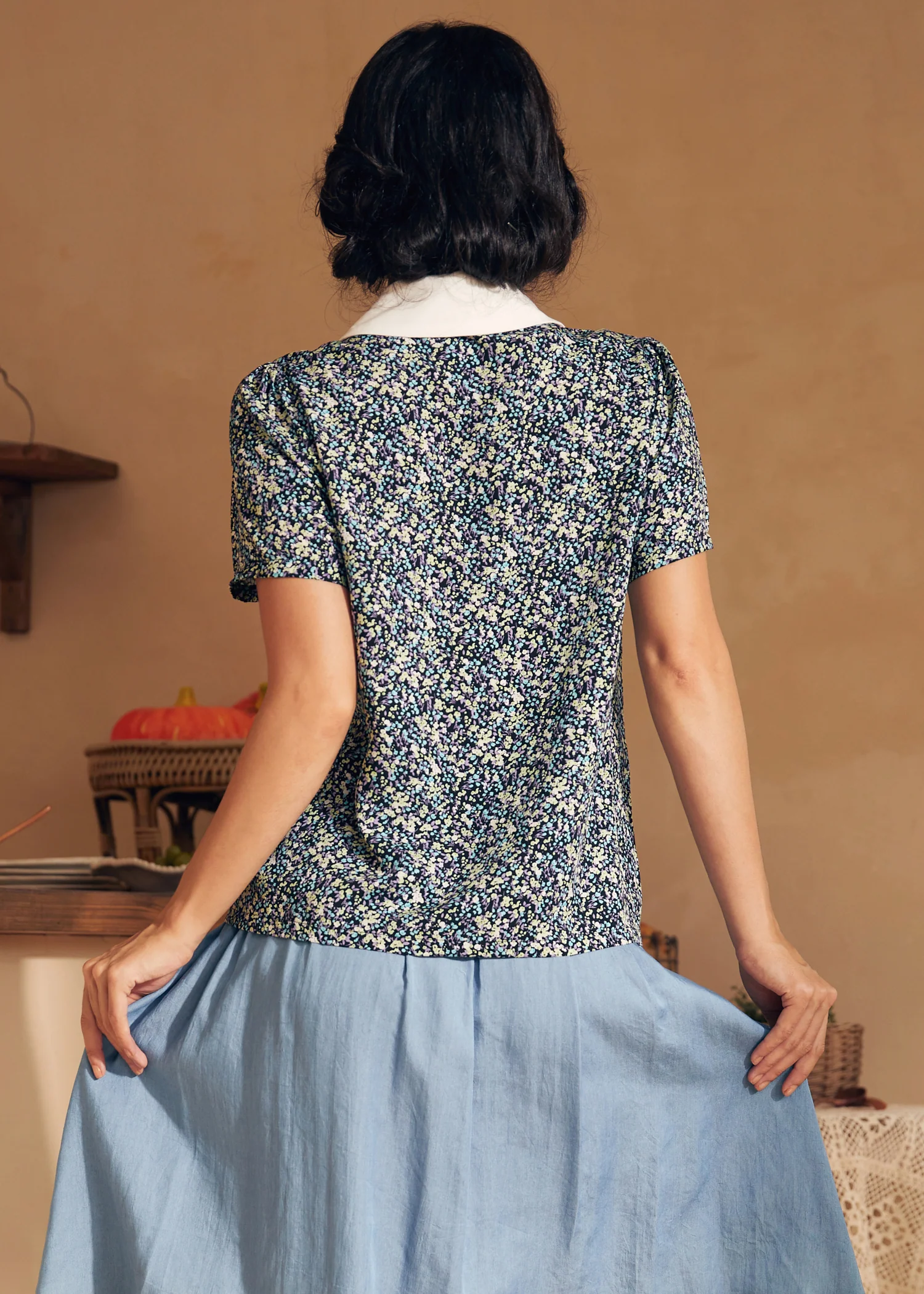 Positive First Impressions Tie-Neck Blouse - Olabens