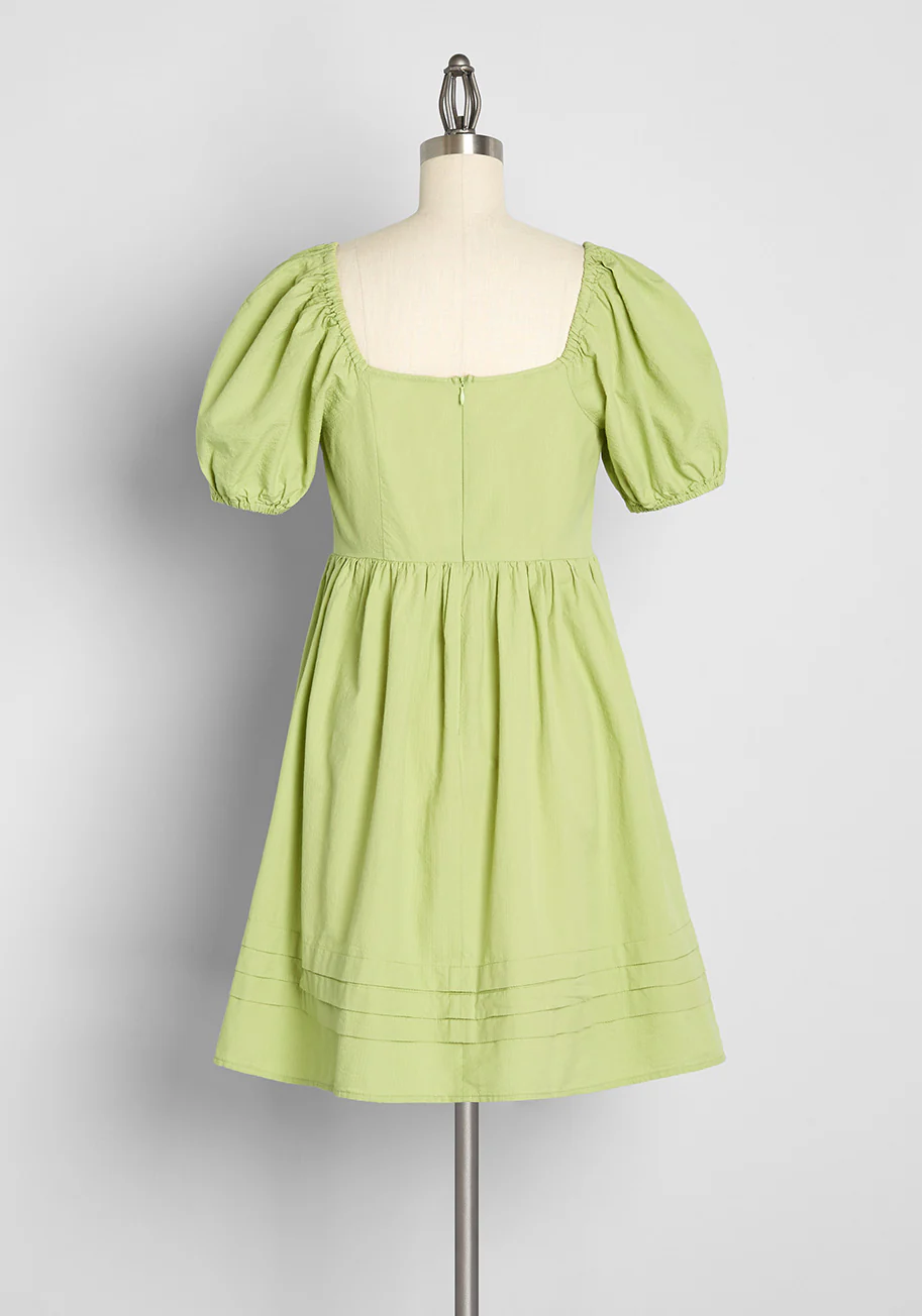Spring At The Chance Babydoll Dress - Olabens