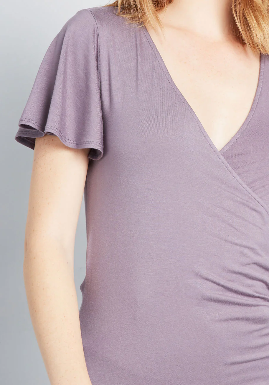 Lovely Day Flutter Sleeve Top - Olabens