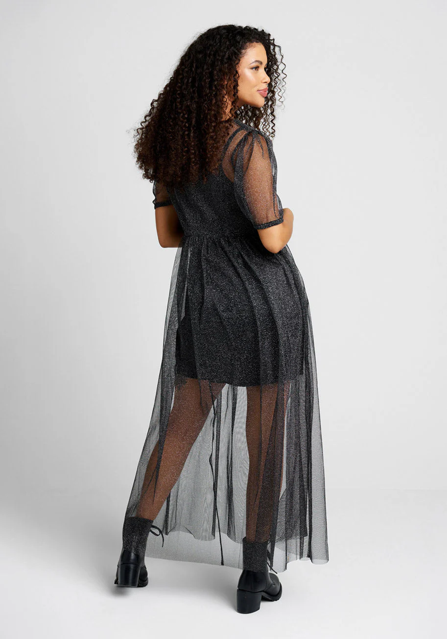 Shine Through The Night Midi Dress - Olabens
