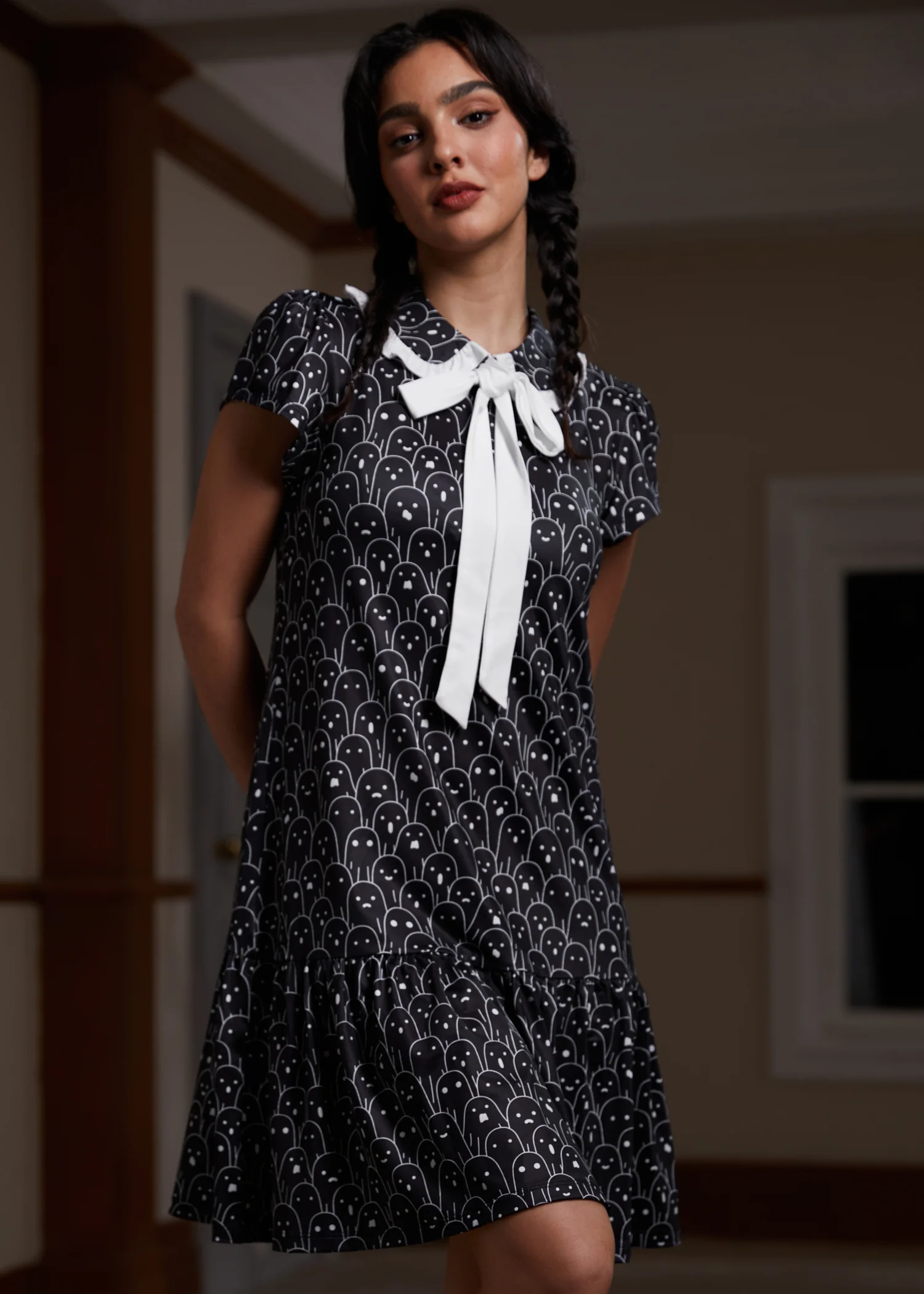 Mornings in the Mist Ruffle Dress - Olabens
