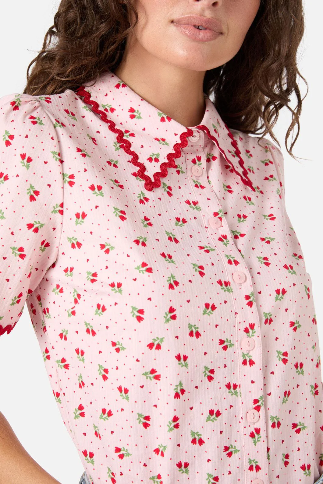 Holly Short Sleeve Blouse - Olabens