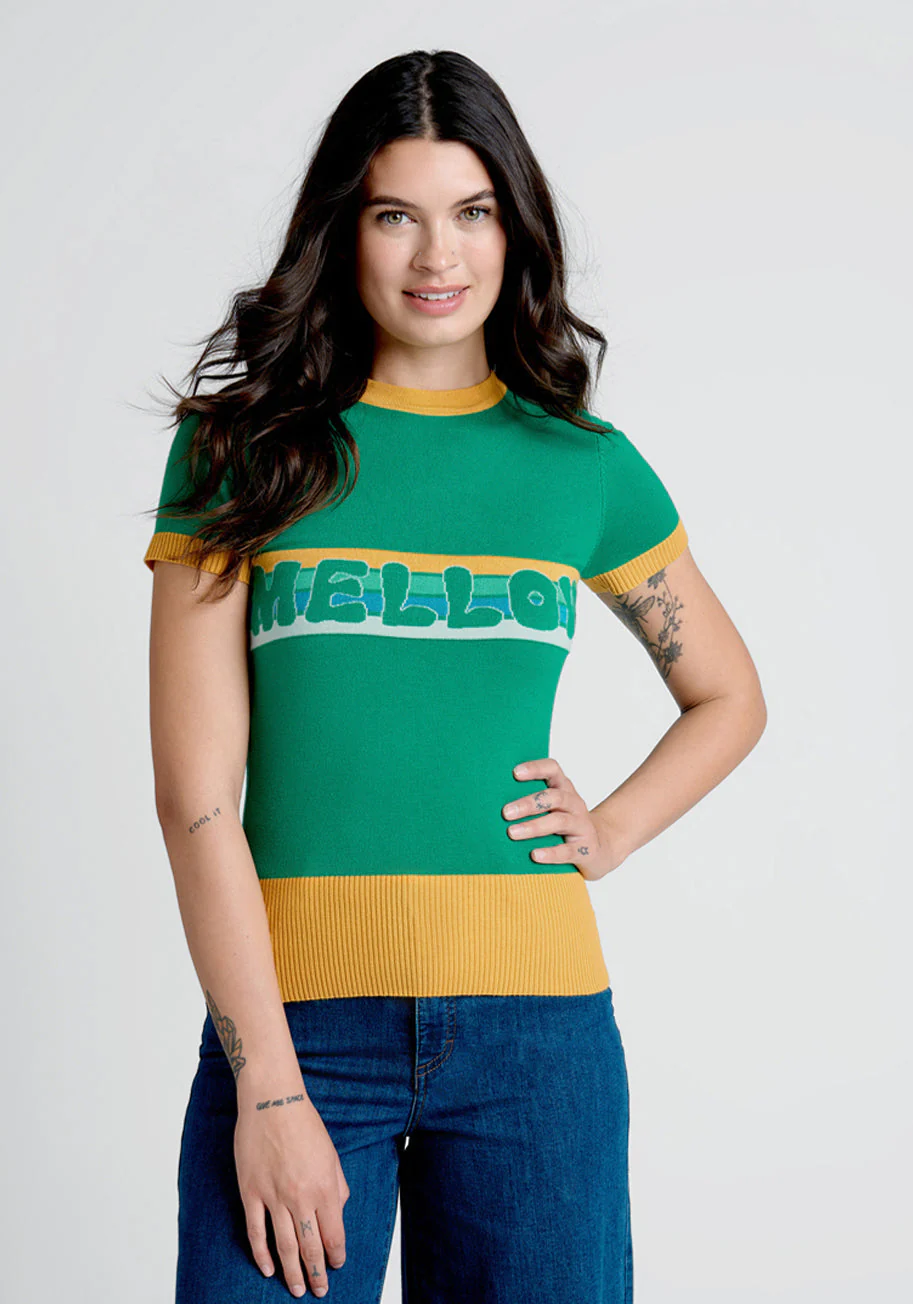 A Mellow Hello Knit Top - Olabens
