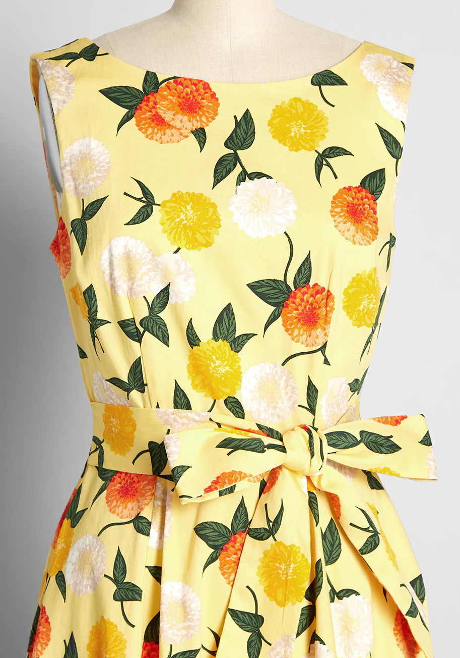 Marigold Medley Swing Dress - Olabens