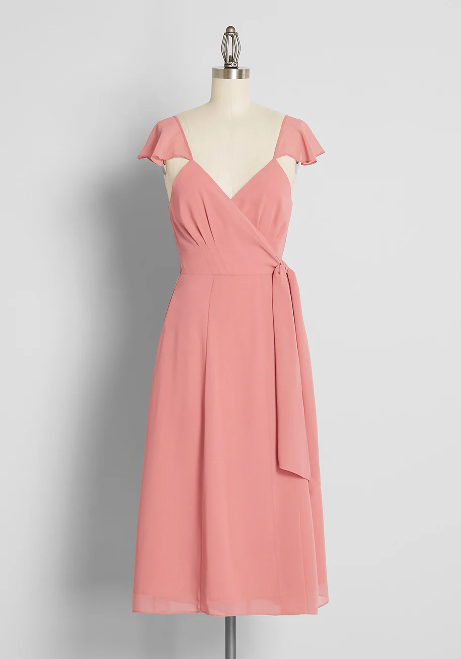 Feels Like Summer Midi Wrap Dress - Olabens