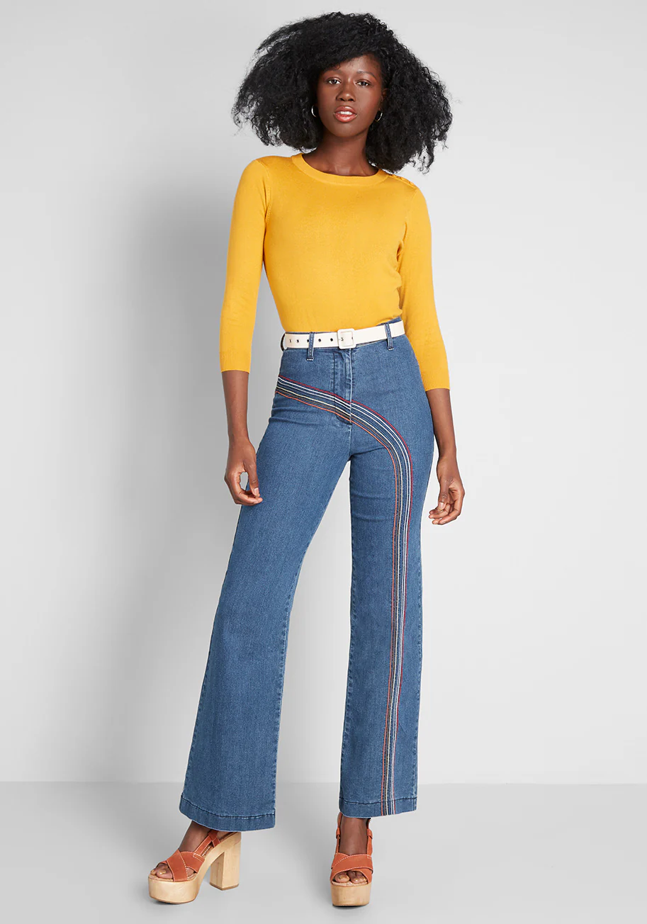 Rainbow With Me Jeans - Short Inseam - Olabens