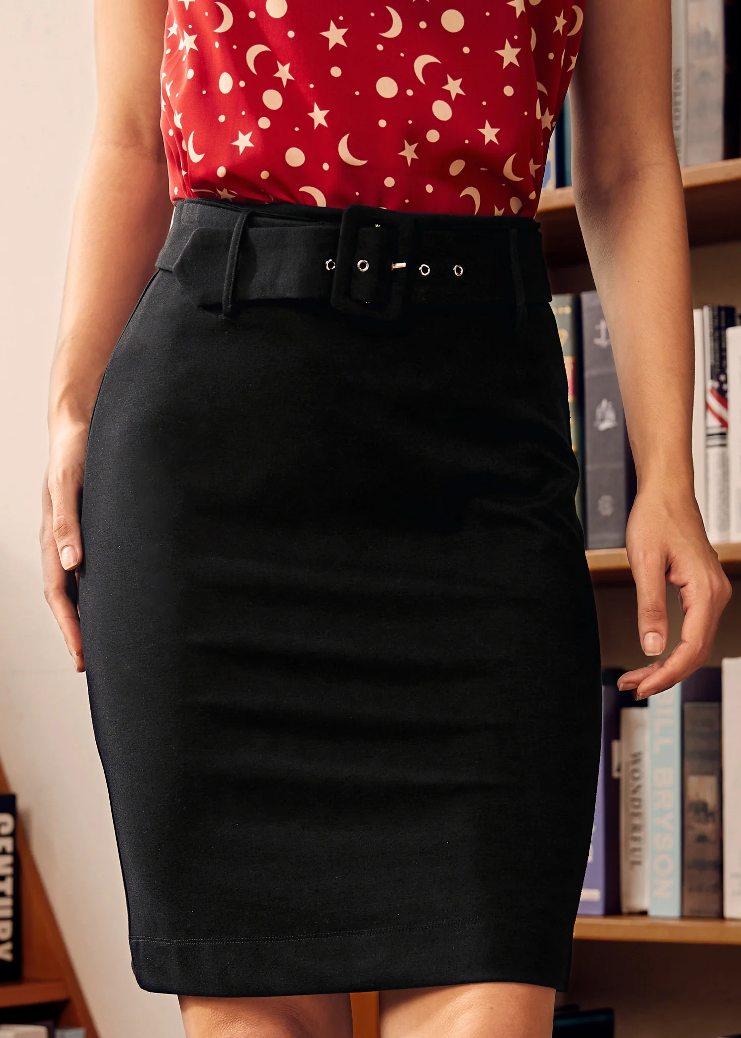Cozy by the Fireside Pencil Skirt - Olabens