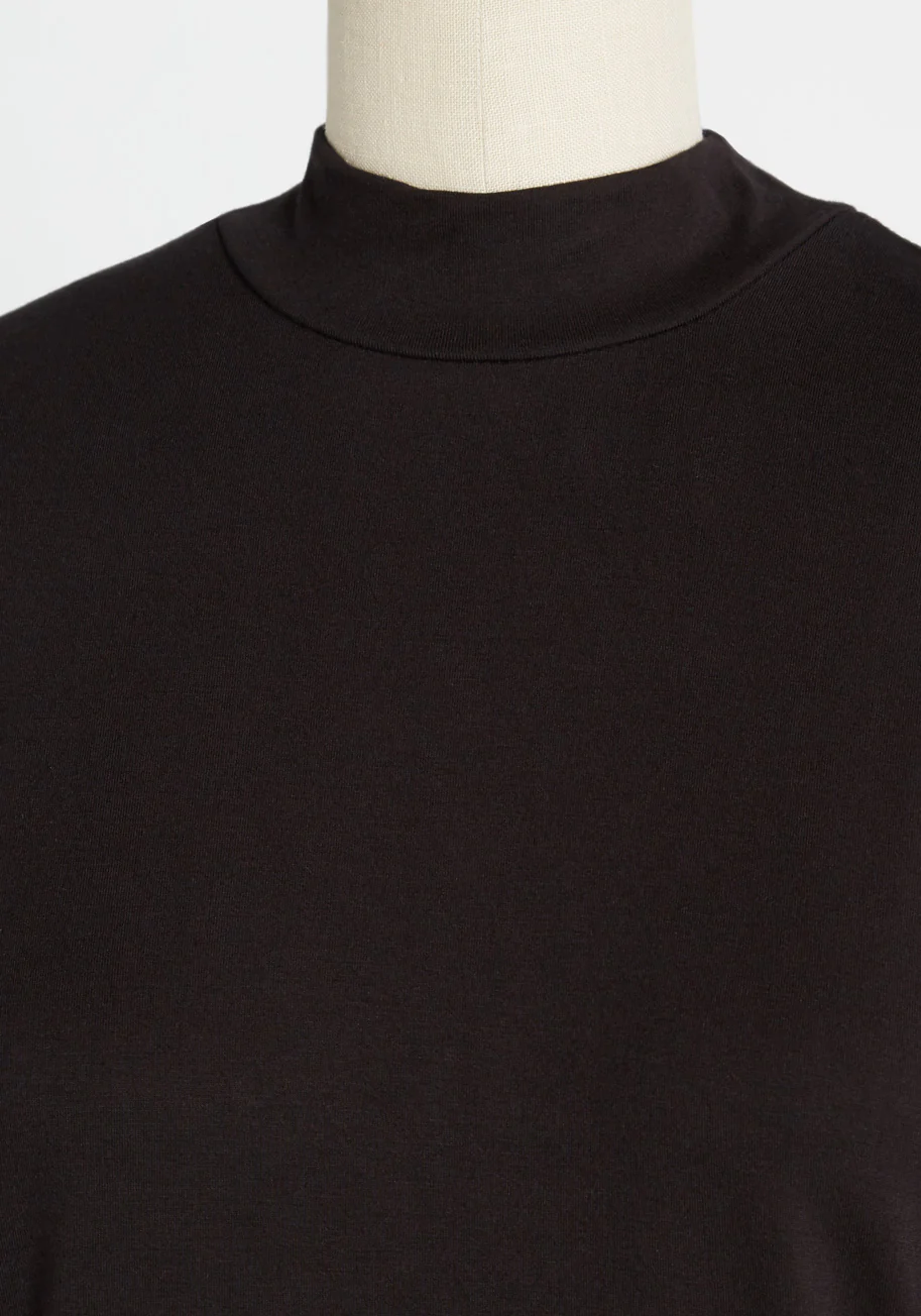 Ideal Ensemble Mock Neck Top - Olabens