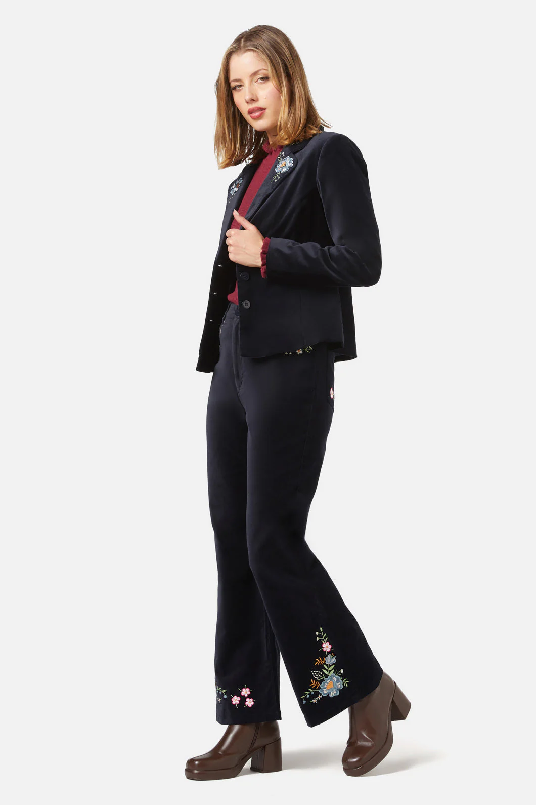 Agnes Velvet Blazer - Olabens
