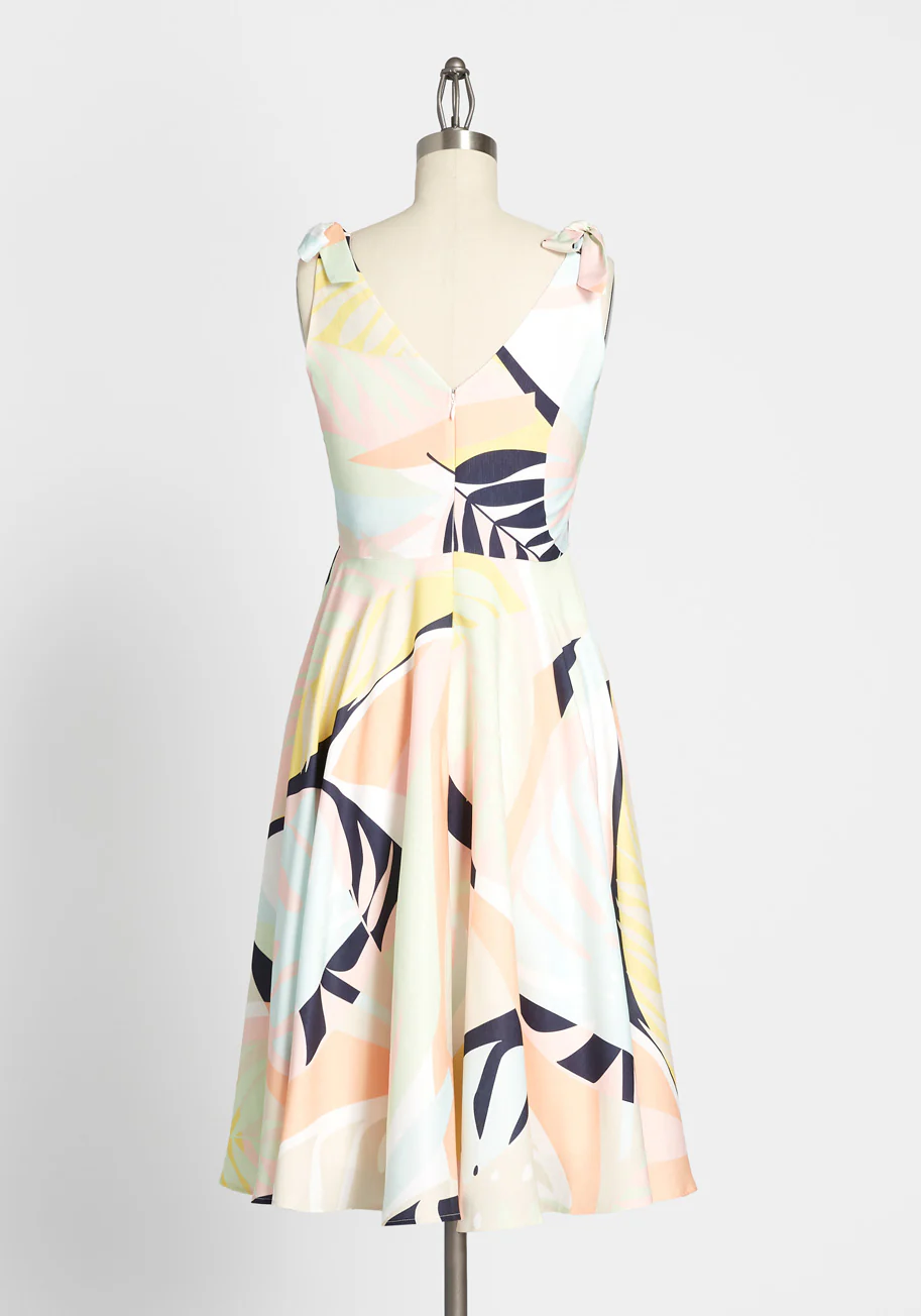 Isnyt x Hutch In Summery Tie-Shoulder Dress - Olabens