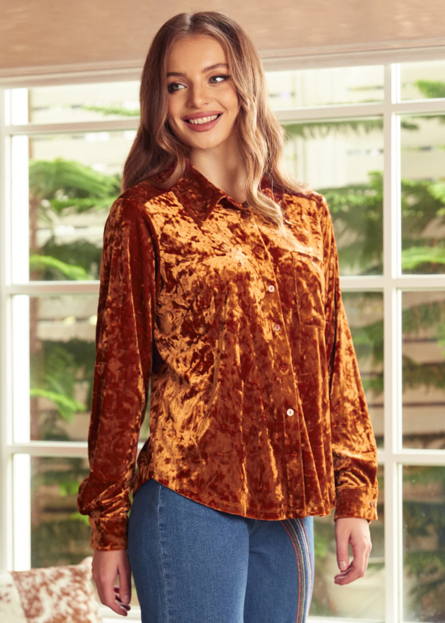 Reveling in the Retro Button Down Shirt - Olabens