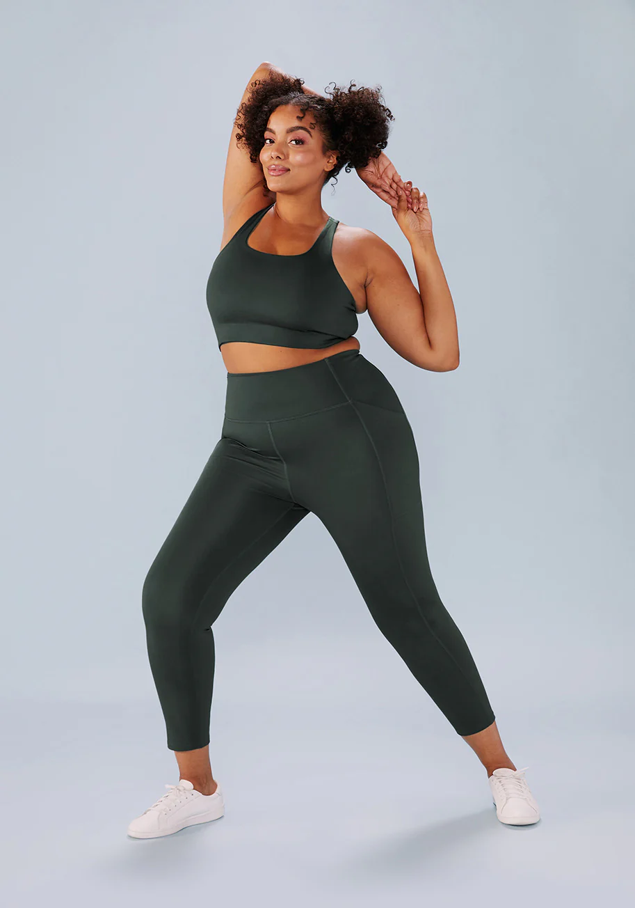 Compressive High-Rise 7/8 Pocket Leggings - Olabens