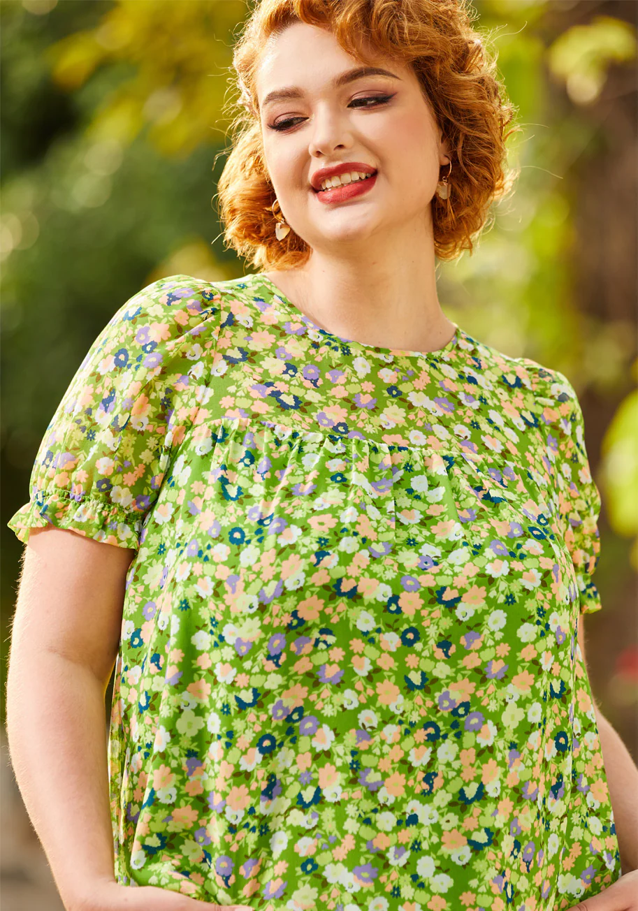 A Gorgeous Gathering Smock Top - Olabens