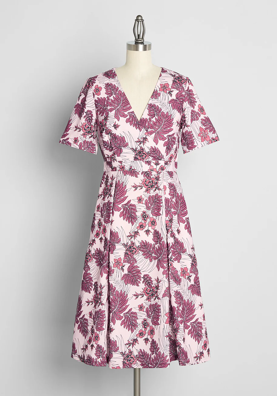 On the Topic of Tropic Midi Dress - Olabens