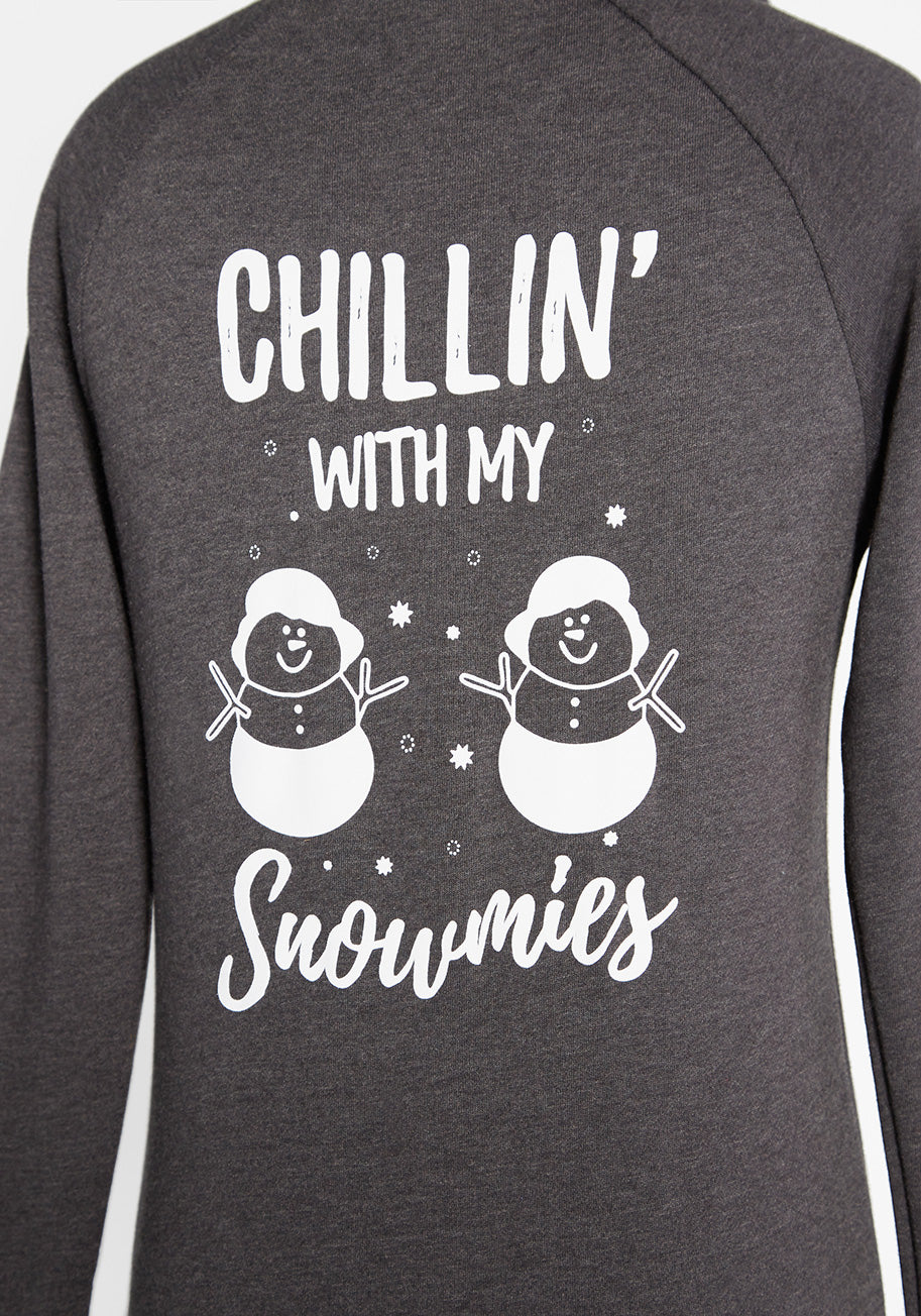 Chillin' With My Snomies Zip-Up Hoodie - Olabens
