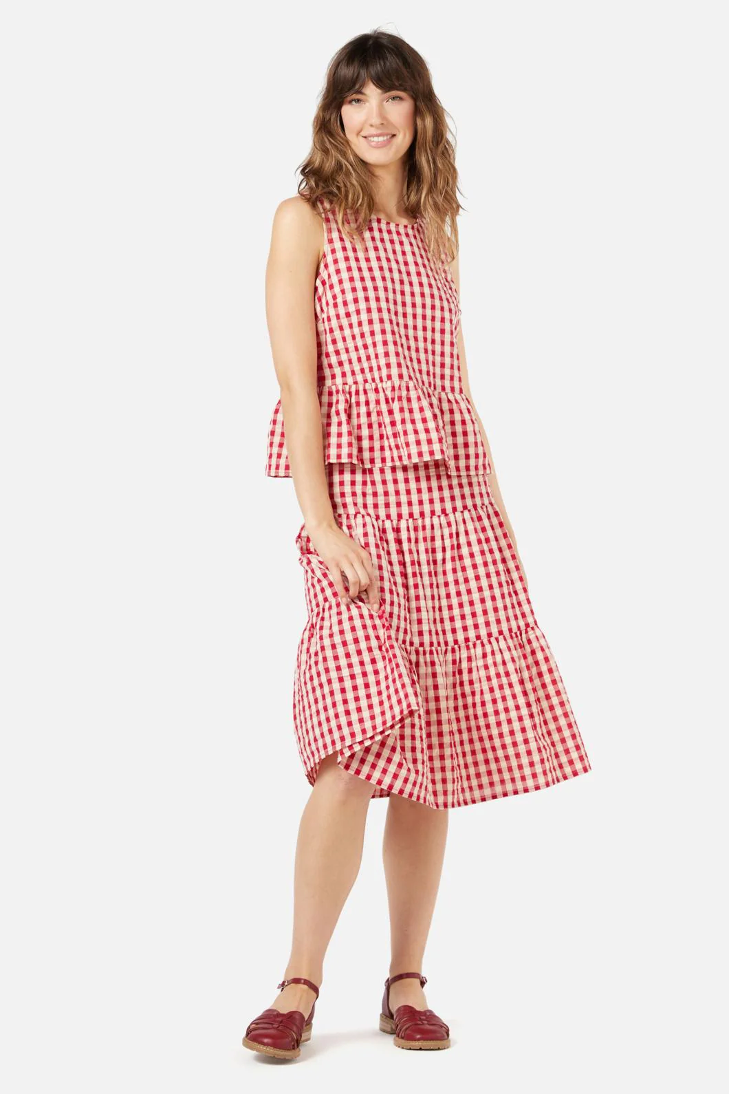 Greta Check Skirt - Olabens