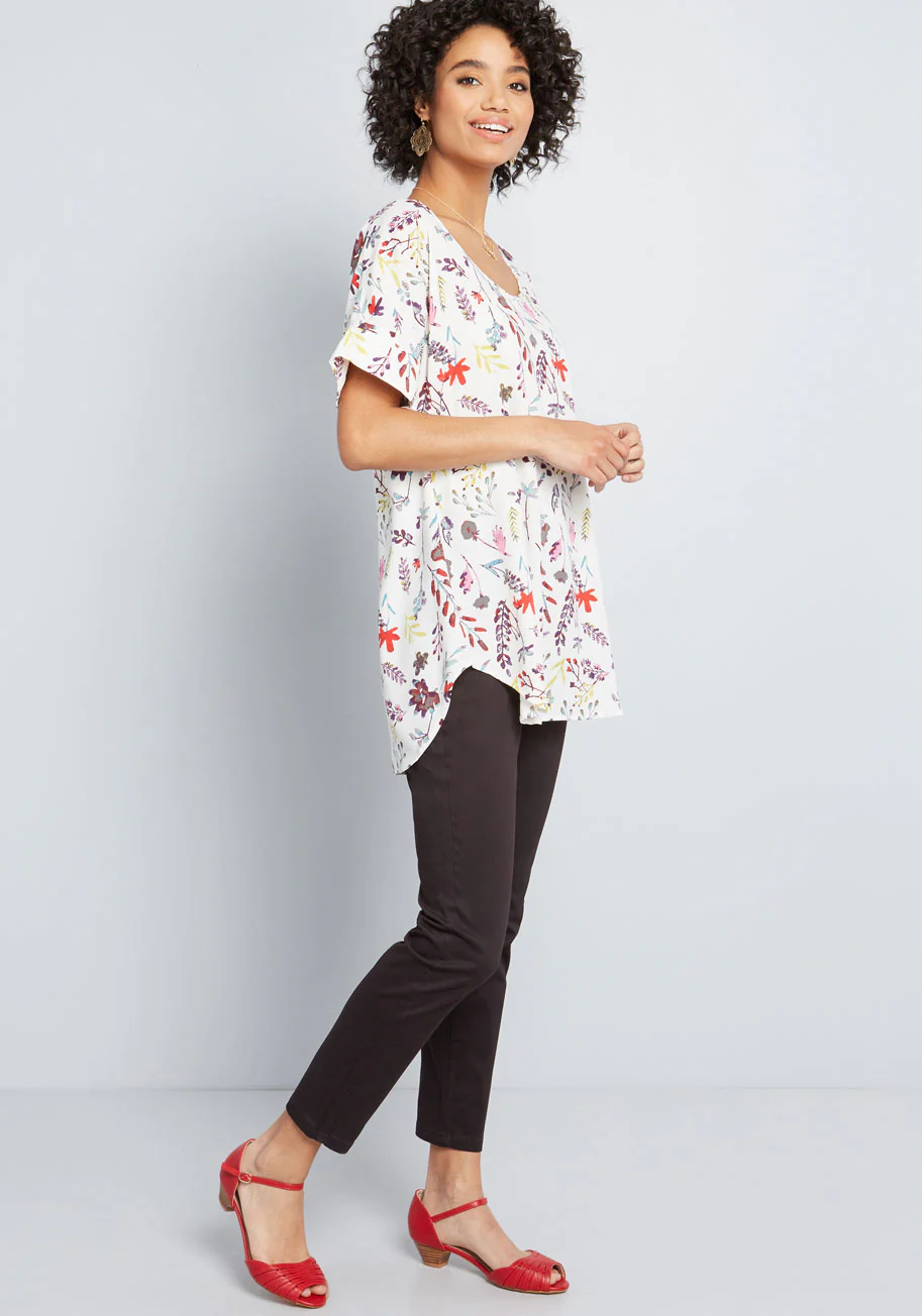 Medium Format Memory Tunic in Sprigs - Olabens