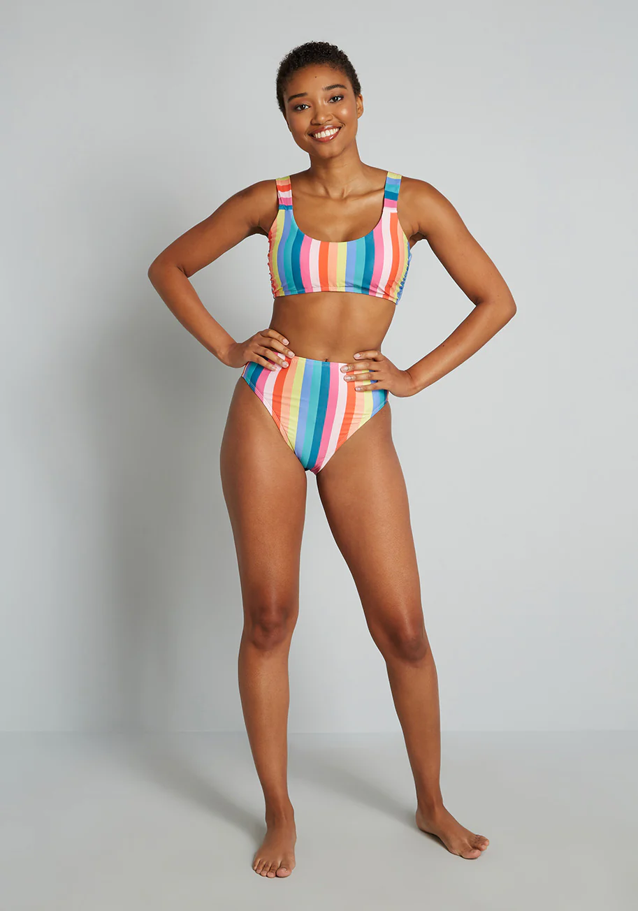 The Franky High-Waisted Bikini Bottom - Olabens