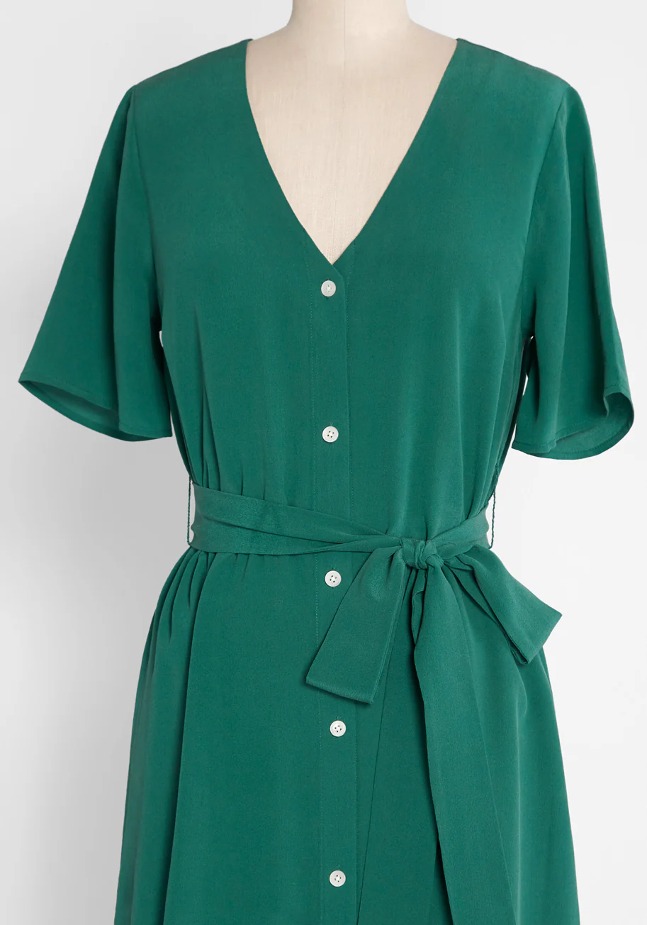 Lasso Around My Heart Silk Dress - Olabens