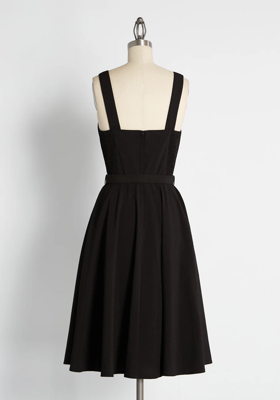 Amour in Noir Swing Dress - Olabens