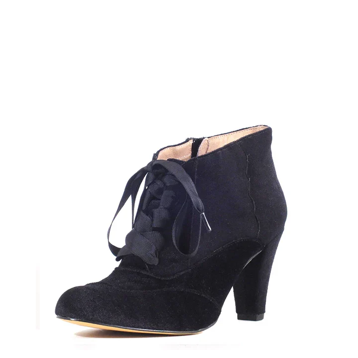 Taylor Velvet Enchanting Booties - Olabens