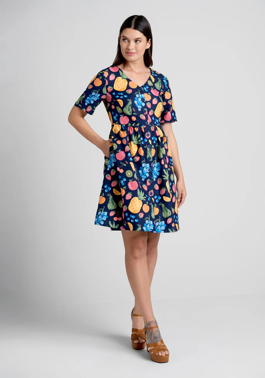 Fresh Summer Sweetness Smock Dress - Olabens