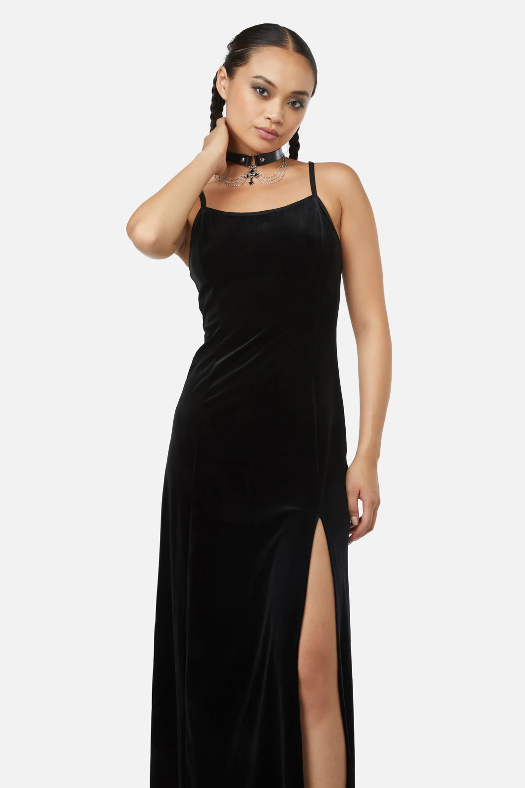 Obsidian Velvet Dress - Olabens