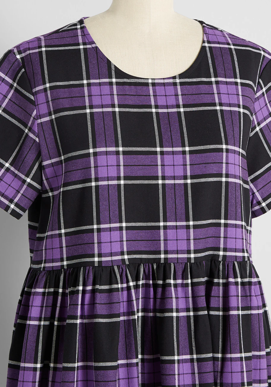 After-School Club Babydoll Dress - Olabens