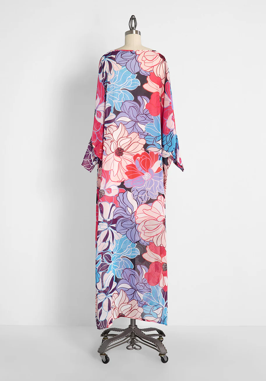 Bright and Splashy Maxi Dress - Olabens